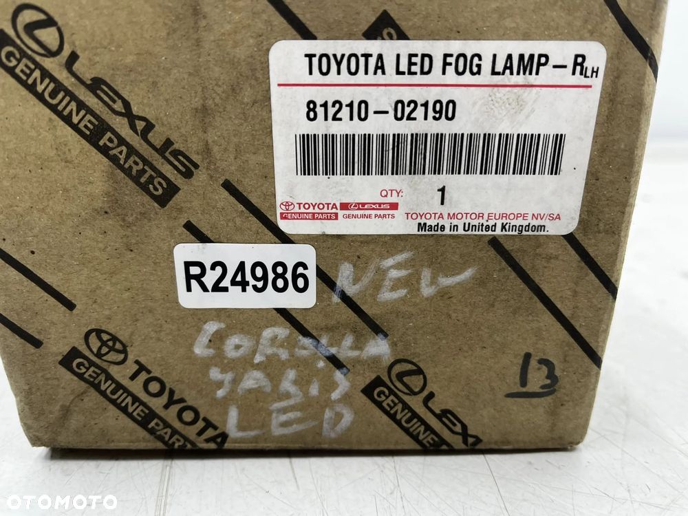 Lampa reflektor Toyota Yaris XP21 Corolla XII E21 C-HR 16r.- NOWY prawy LED przedni halogen w zderza - 8