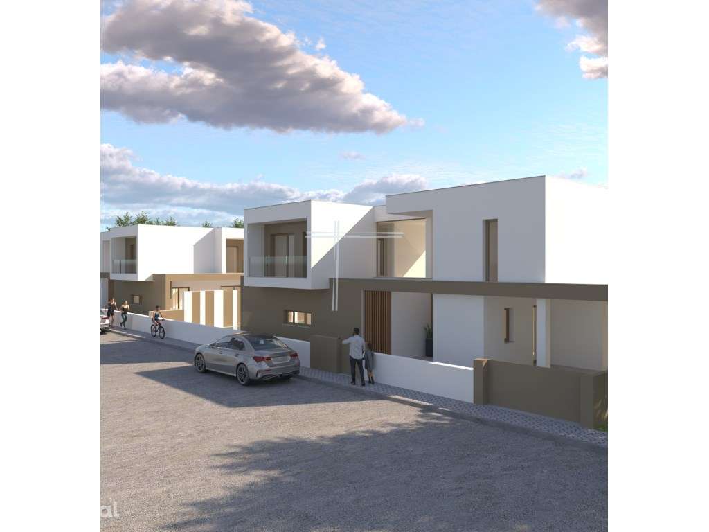 Moradia isolada T3+1, arquitetura contemporânea com parqueamento e ... - Grande imagem: 2/17