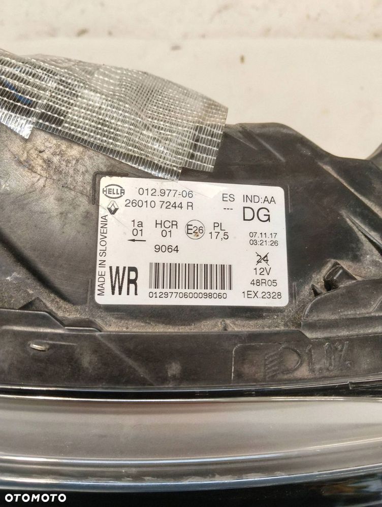 renault captur i full led przód strona prawa 260107244r - 2