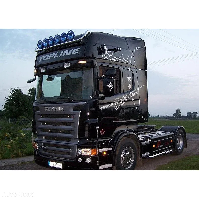 Bara proiectoare, Scania R, Topline, Highline, 7 x LED-uri, instalatie proiectoare si suporti - 13