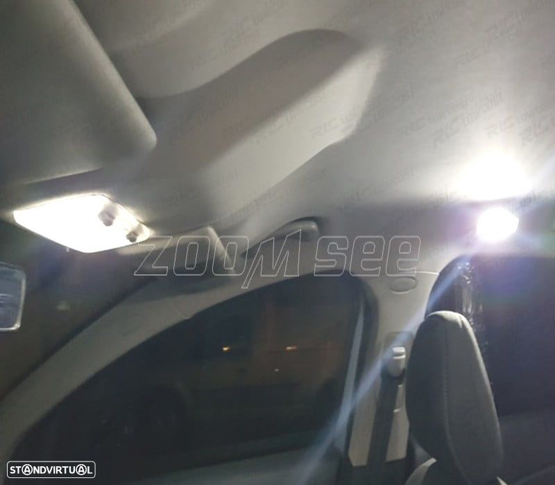 KIT COMPLETO 9 LAMPADAS LED INTERIOR PARA FIAT IDEA 03-12 - 3