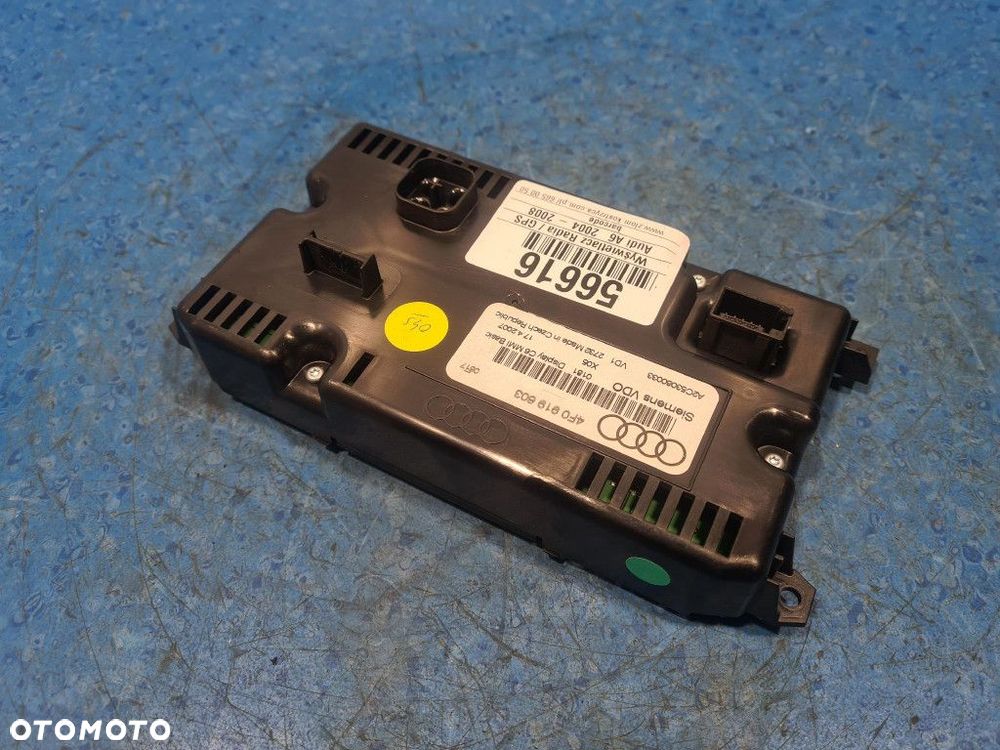 AUDI A6 C6 WYŚWIETLACZ RADIA / GPS 4F0919603 - 9