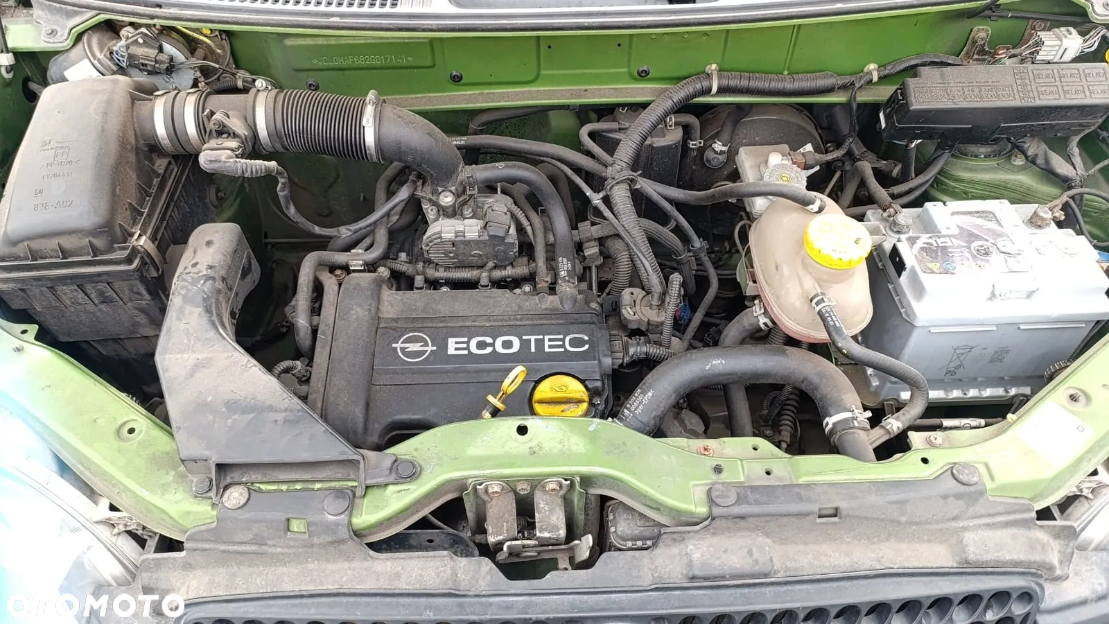 35017 opel agila 1.0 12v 58 km Z10xe na częsci lakier Z395 - 2