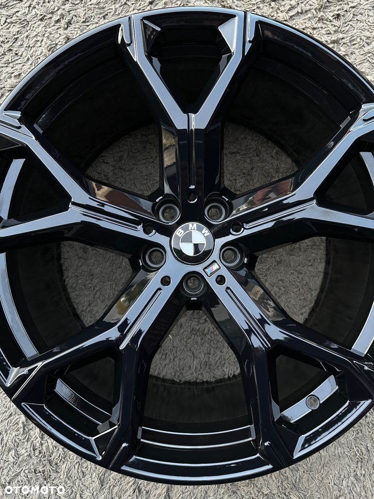 Oryginalne felgi BMW 21 M pakiet 5x112 X5 G05 X6 G06 Styling 741 9.5j ET37 IS37 10.5j ET43 IS43 8071998 alufelgi 8071999 SUV Czarne Black Piano oryginał WZ 741M wzór style - 6