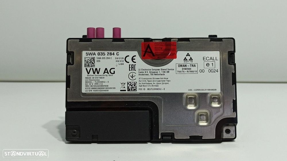 MÓDULO ELETRÓNICO VOLKSWAGEN GOLF VIII LIM. (CD1) LIFE - 6