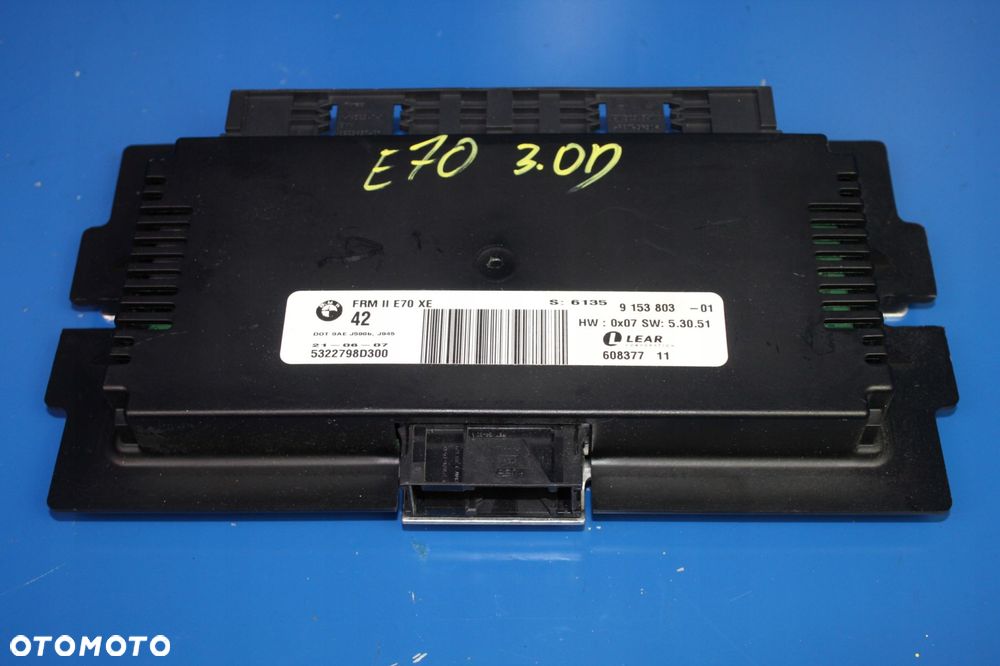 BMW X5 E70 X6 E71 MODUŁ STEROWNIK ŚWIATEŁ 9153803 - 1