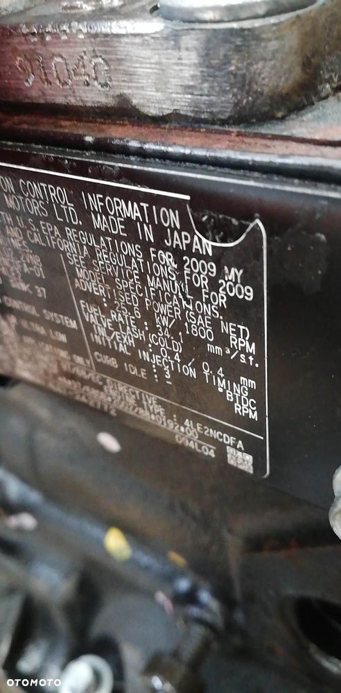 Silnik ISUZU 4LE2 4LE2NYGV 37 kW 10081 zł netto - 13