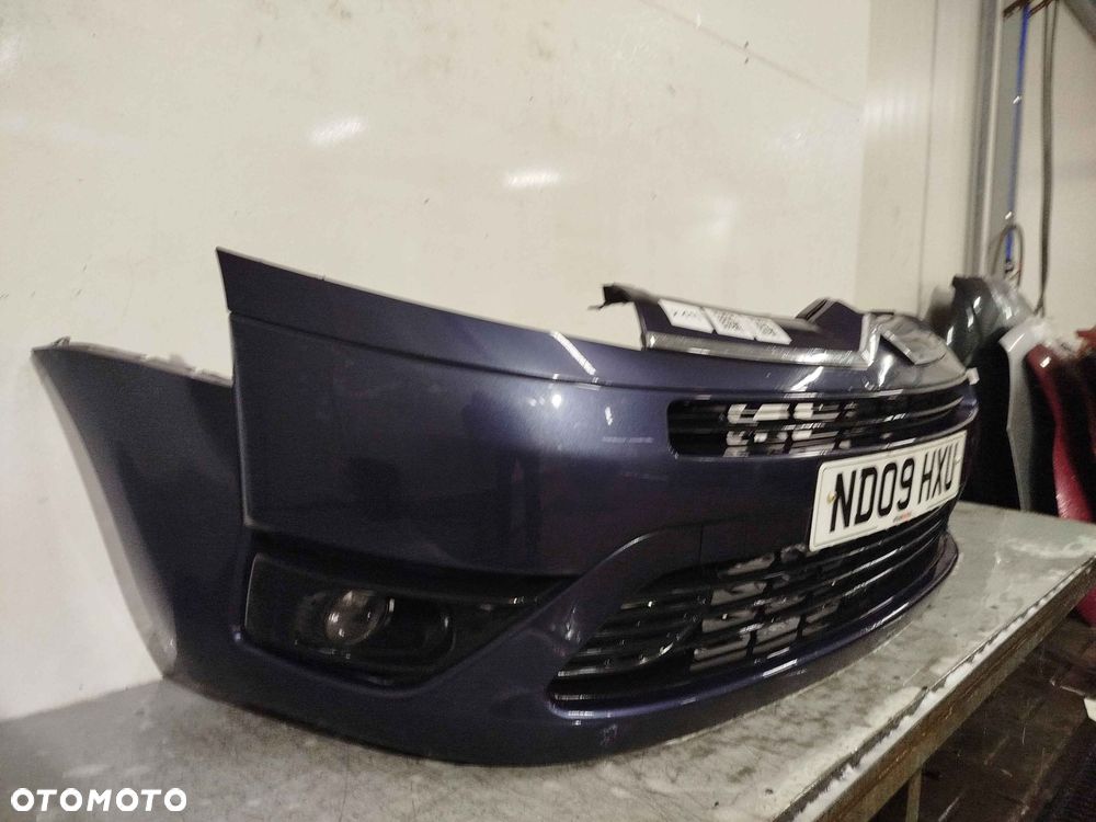 + ZDERZAK PRZÓD PRZEDNI DO CITROEN C4 GRAND PICASSO KENC SZARY POPIELATY HALOGENY - 3