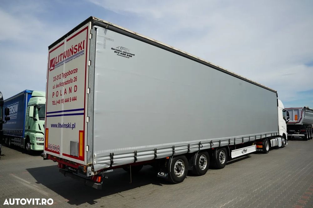 Volvo FH 460 / KIT / I-PARK COOL / MEGA / PLATFORMĂ JOSĂ / + FLIEGL / MEGA CORTINĂ / LOCĂ DIN OȚEL - 7 M / ACOPERIȘ RIDICAT / PLATFORMĂ JOSĂ - 6