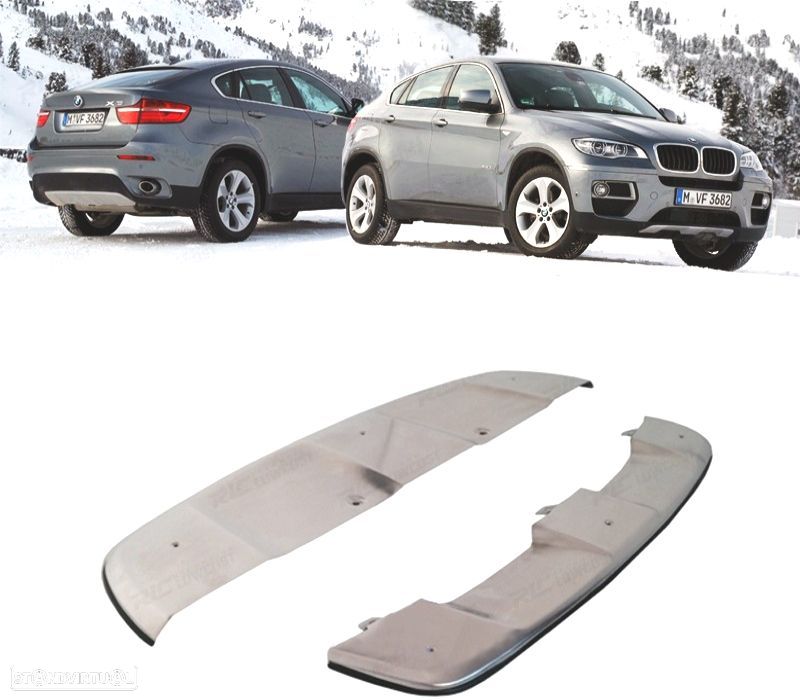 SPOILER FRONTAL E DIFUSOR TRASEIRO PARA-CHOQUES BMW X6 E71 08-14 - 1