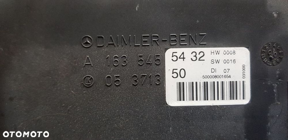 MERCEDES ML W163 MODUŁ KOMFORTU A1635455432 - 3