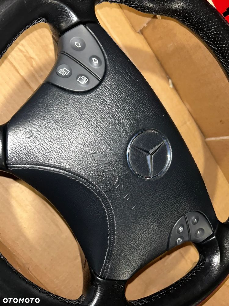 Kierownica MERCEDES CLK 55 W208 W210 E AMG airbag skóra - 3