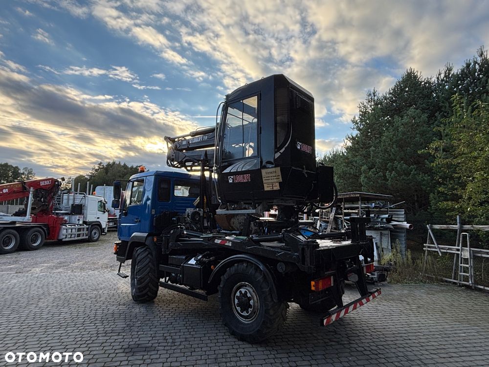 MAN 4x4 dźwig z kabiną do drewna energetyki wiertnica SPROWADZONY - 6