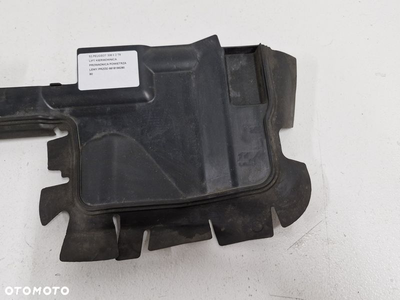PEUGEOT 308 II 2 T9 LIFT KIEROWNICA PROWADNICA POWIETRZA LEWY PRZÓD 9818196280 - 3
