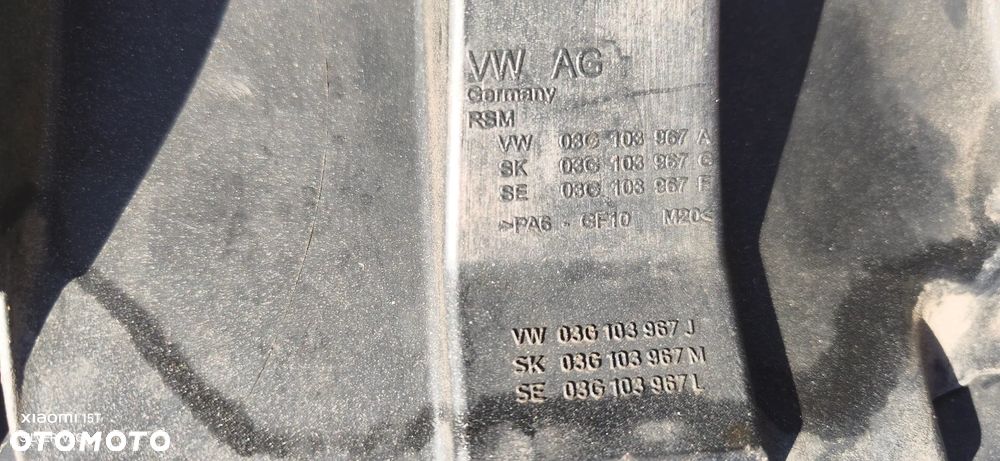 Osłona silnika pokrywa górna silnika VW Touran VW golf 170hp 170km części - 9