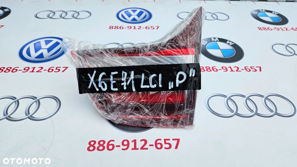 BMW X6 E71 LIFT LCI LED Lampa tył prawy w klapę bagażnika Lampa tylna prawa EUROPA IDEALNA 7295006 - 12