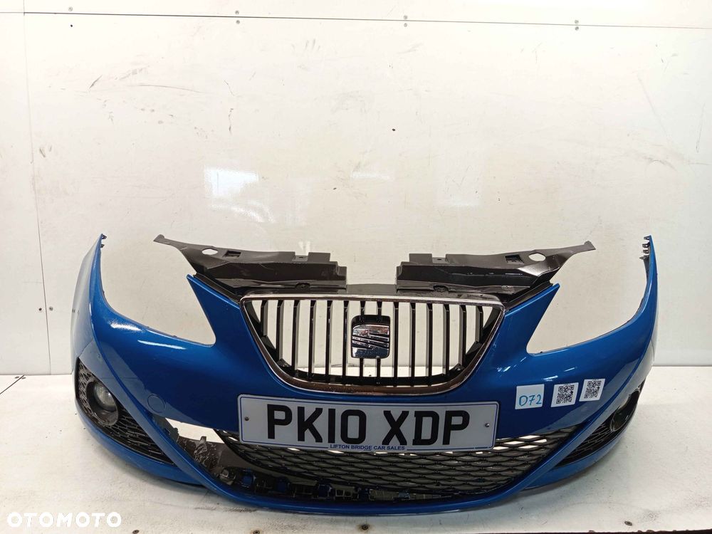 ^ ZDERZAK PRZÓD PRZEDNI SEAT IBIZA 4 IV LZ5F BŁĘKITNY NIEBIESKI HALOGENY - 1