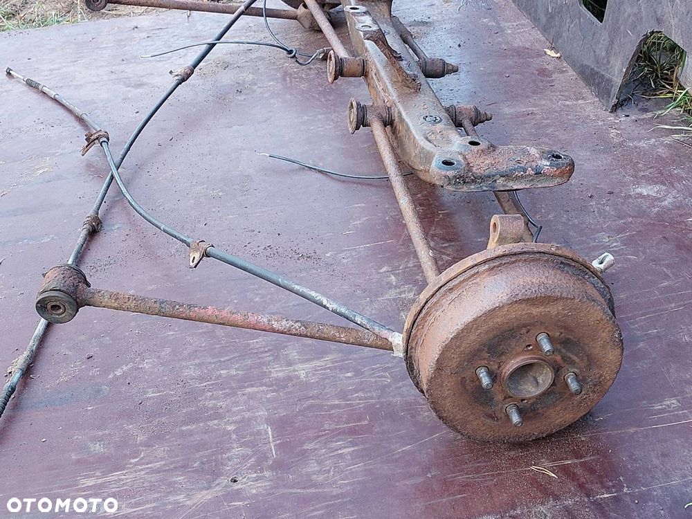 KOMPLETNE ZAWIESZENIE TYŁ TOYOTA COROLLA VII E100 SANKI BELKA TYŁ - 6