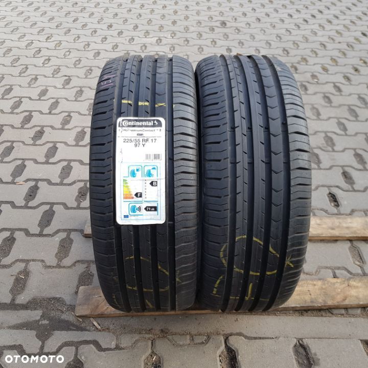 2x 225/55R17 Continental ContiPremiumContact 5 Para opon letnich Poznań - 1
