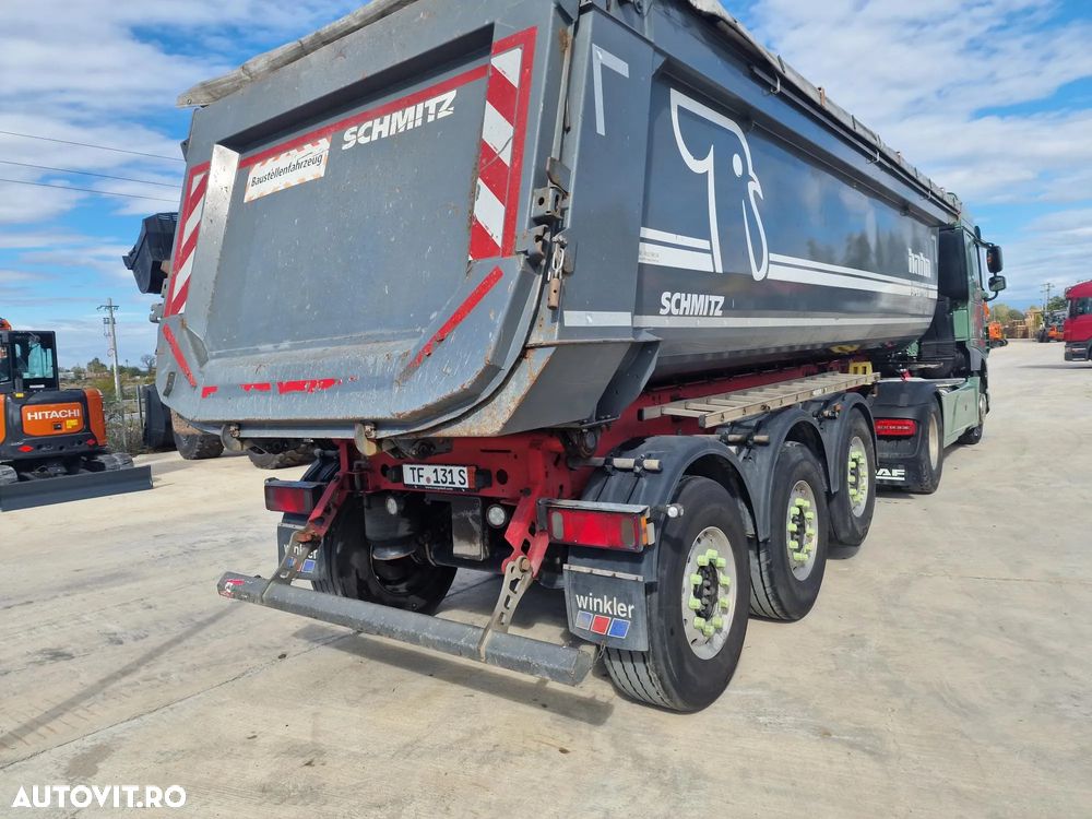 Schmitz Cargobull SKI BASCULABILA de 28mc, PRELATA RABATABILA electric, jante ALUMINIU, AXA LIFTABILA, picioare sprijin, HARDOX, Posibilitate leasing 4 ani, anvelope 385/65R22,5 70% -OK, STARE FOARTE BUNA-PROMOTIE 22.900 EUR+Tva - 4