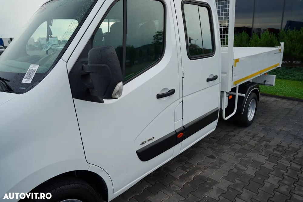 Renault MASTER / DCI 150 / BASCULATOR / CAMION CU TRACȚIE MIXĂ 7 LOCURI / MANUAL / DOUĂ RULOURI - 23