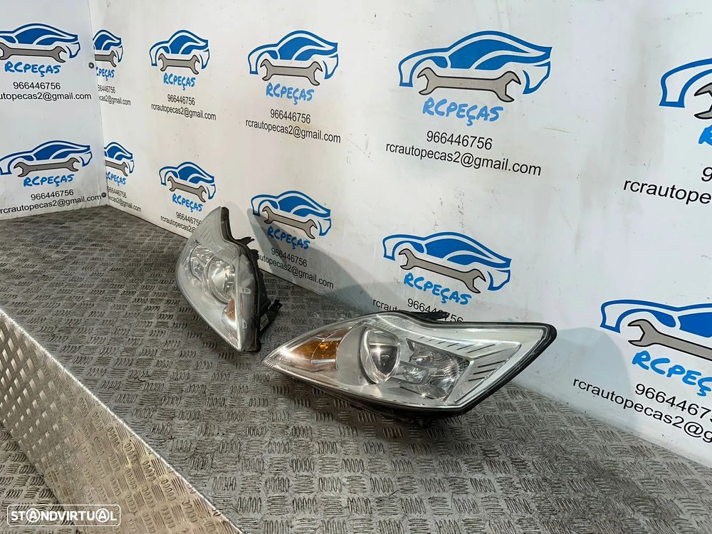 Conjunto Farois Oticas Frente Frontais Original Ford Focus 2 MK2 Fase 2 2007 - 2010 - 4