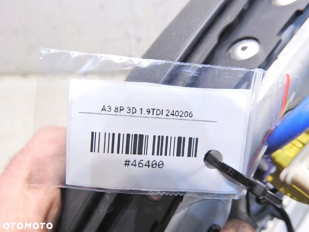 PODUSZKA AIRBAG KIEROWCY AUDI A3 8P 8P0880201BL - 4