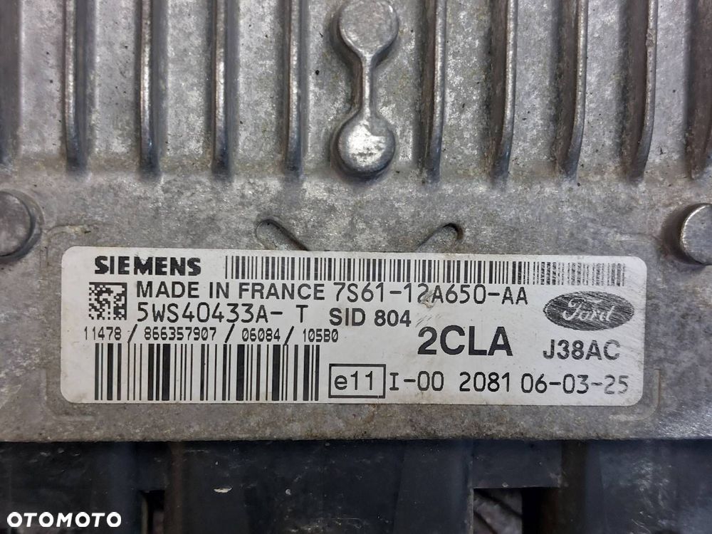 ZESTAW STARTOWY FIESTA MK5 1.4 TDCI 7S61-12A650-AA 6S6T-10849-GD - 2