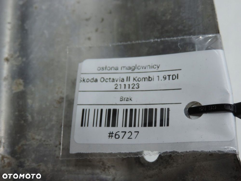 OSŁONA TERMICZNA MAGLOWNICY OCTAVIA II 1.9 TDI - 4