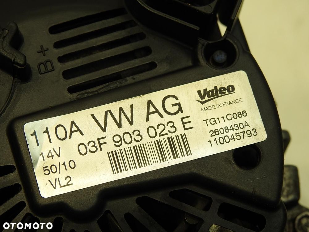 ALTERNATOR SKODA FABIA II 1.2 TSI 03F903023E - 6