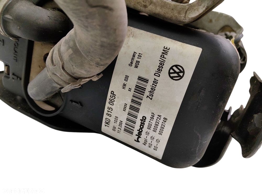 WEBASTO OGRZEWANIE POSTOJOWE VOLKSWAGEN TOURAN I 1T (2003-2006) 1.9 TDI 100KM 1K0815065P - 5