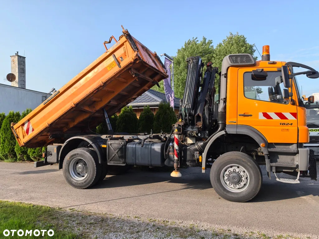 Mercedes-Benz * AXOR * 4x4 * Wywrotka 3-stronna * Hiab 099 * Czołownica do pługa * - 13