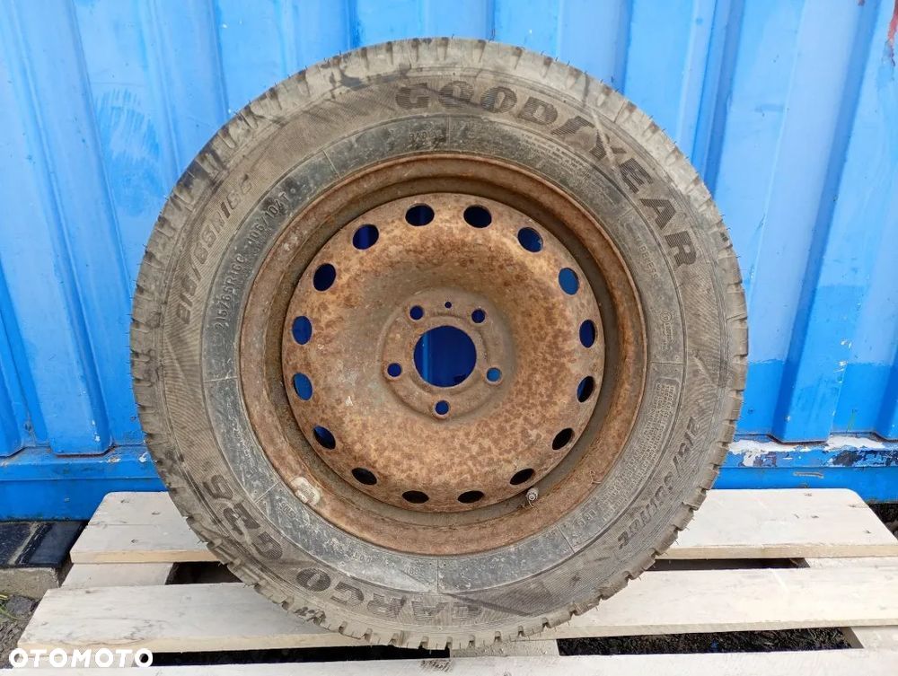 felga stalowa opona goodyear koło zapasowe 215/65r16c et50 5x118 trafic ii vivaro a - 1