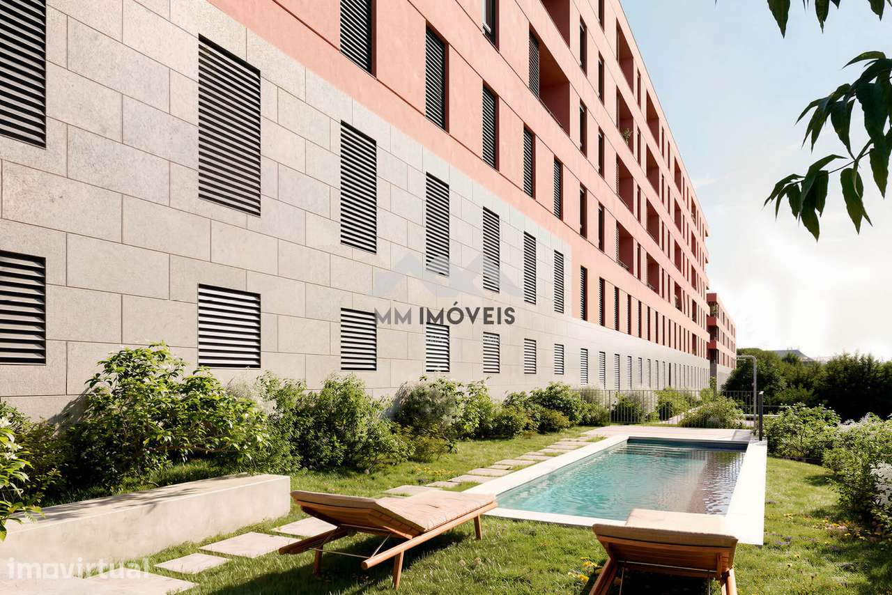 Apartamento T2 | Rio Tinto | Piscina | Varanda | Garagem | Jardim | Co - Grande imagem: 2/15