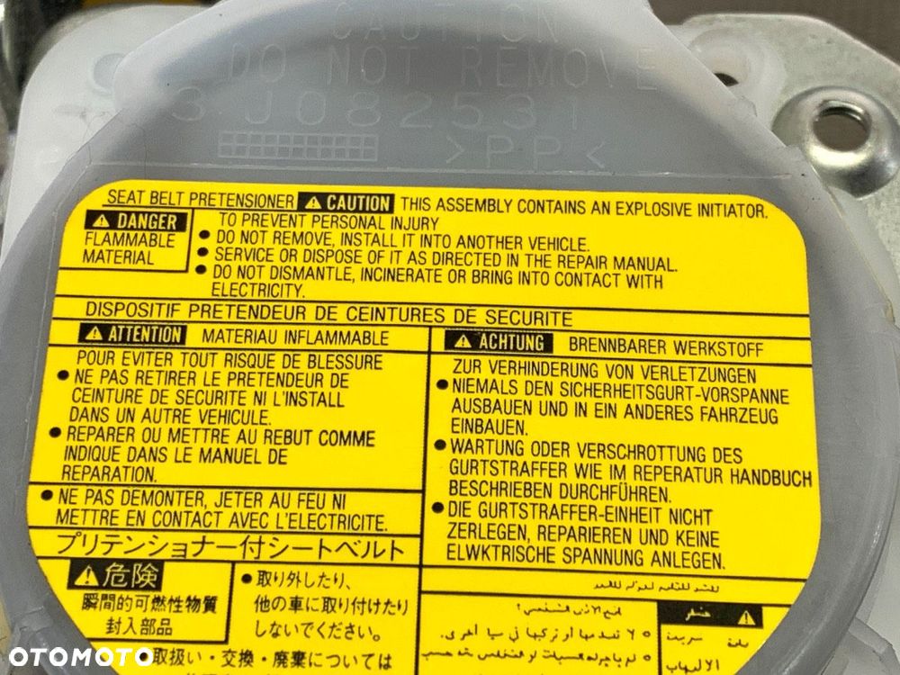 PAS BEZPIECZEŃSTWA PRAWY PRZÓD  TOYOTA RAV 4 III (_A3_) 2005 - 2014 2.4 4WD (ACA31, ACA33) 125 kW - 4