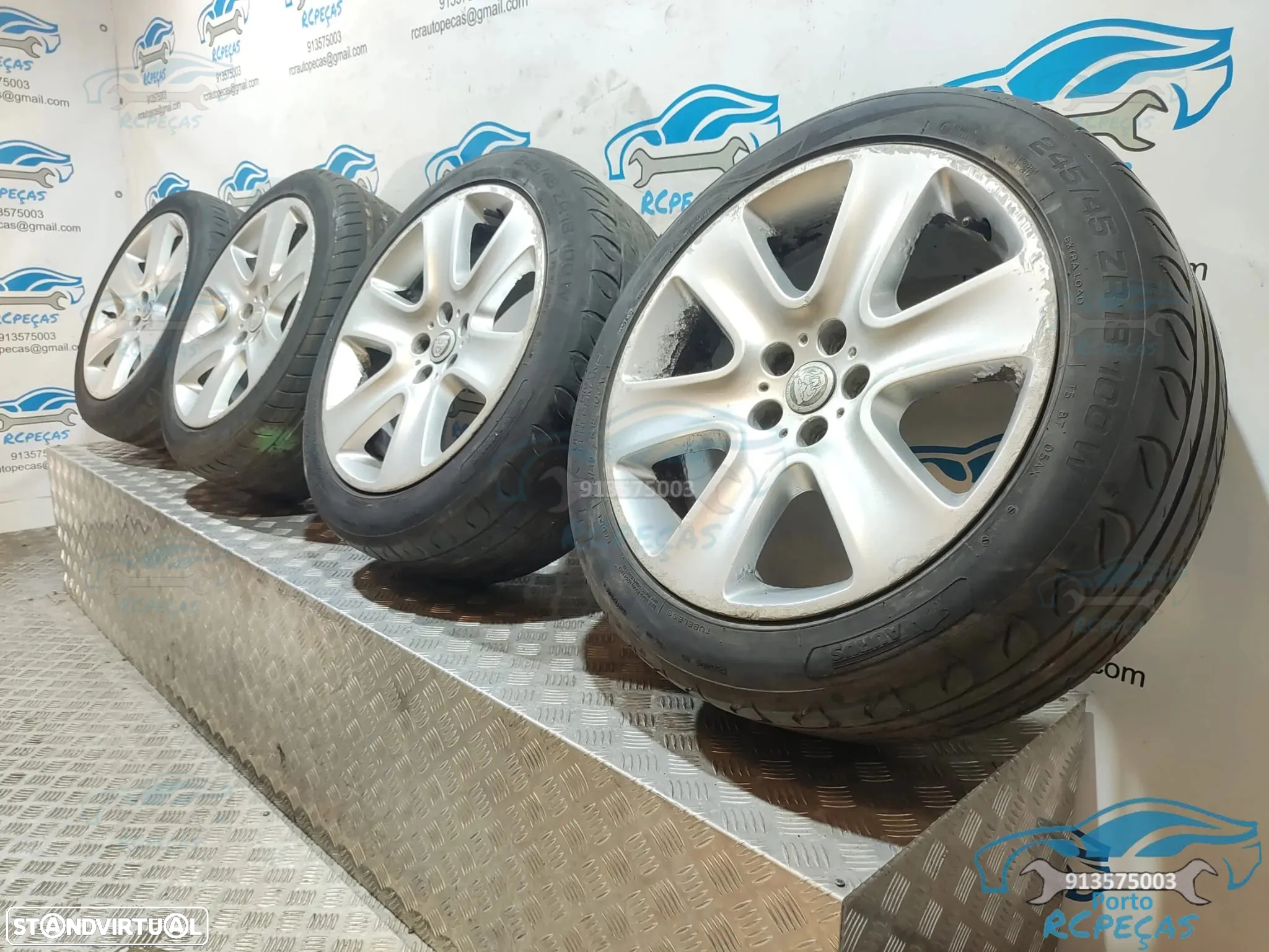 Jantes Originais 18" Jaguar - 5x108 - 8,5J | ET49 - Jante | 18 Polegadas | 8X231007BA | 5 x 108 | 245 45 18 | Conjunto - 6