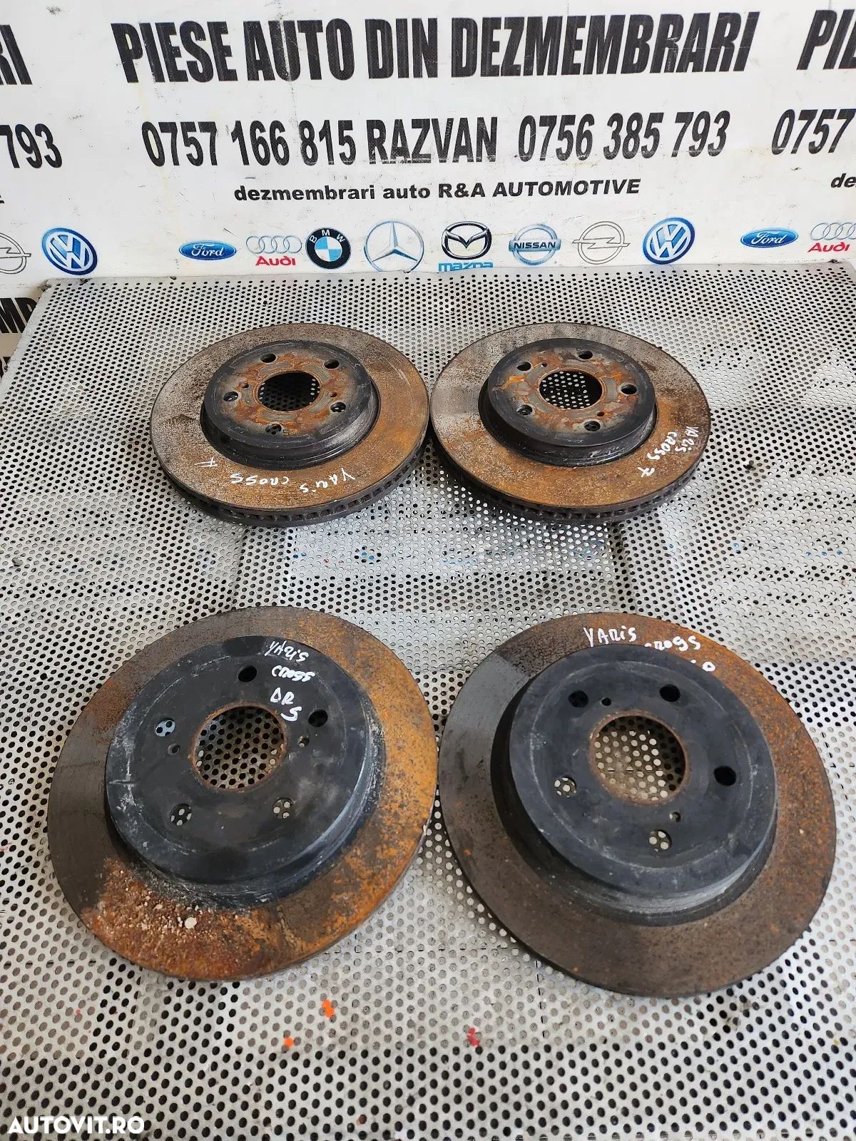 Set 4 Discuri Frana Toyota Yaris Cross Yaris 4 1.5 Benzina Hybrid An 2020-2021-2022-2023-2024 Fara - 1