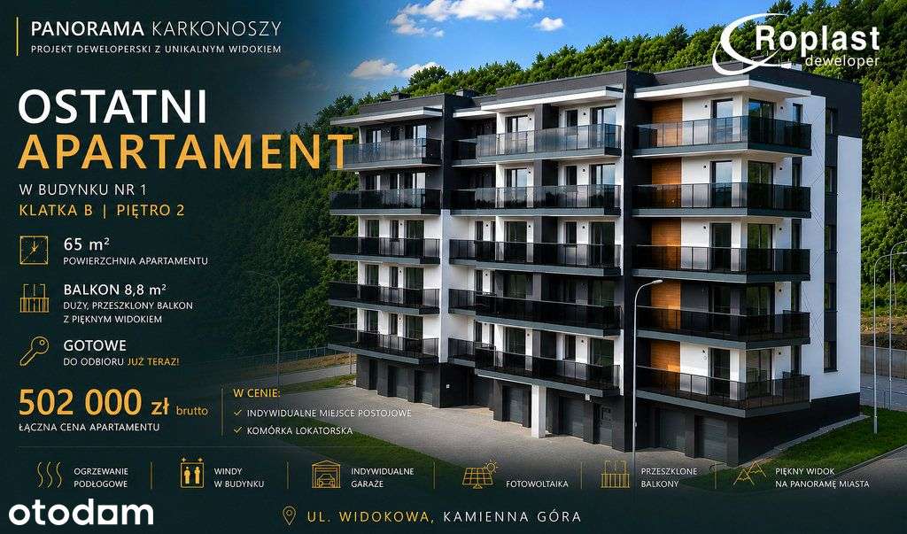 Apartament Panorama Karkonoszy ul. Widokowa 14 B21