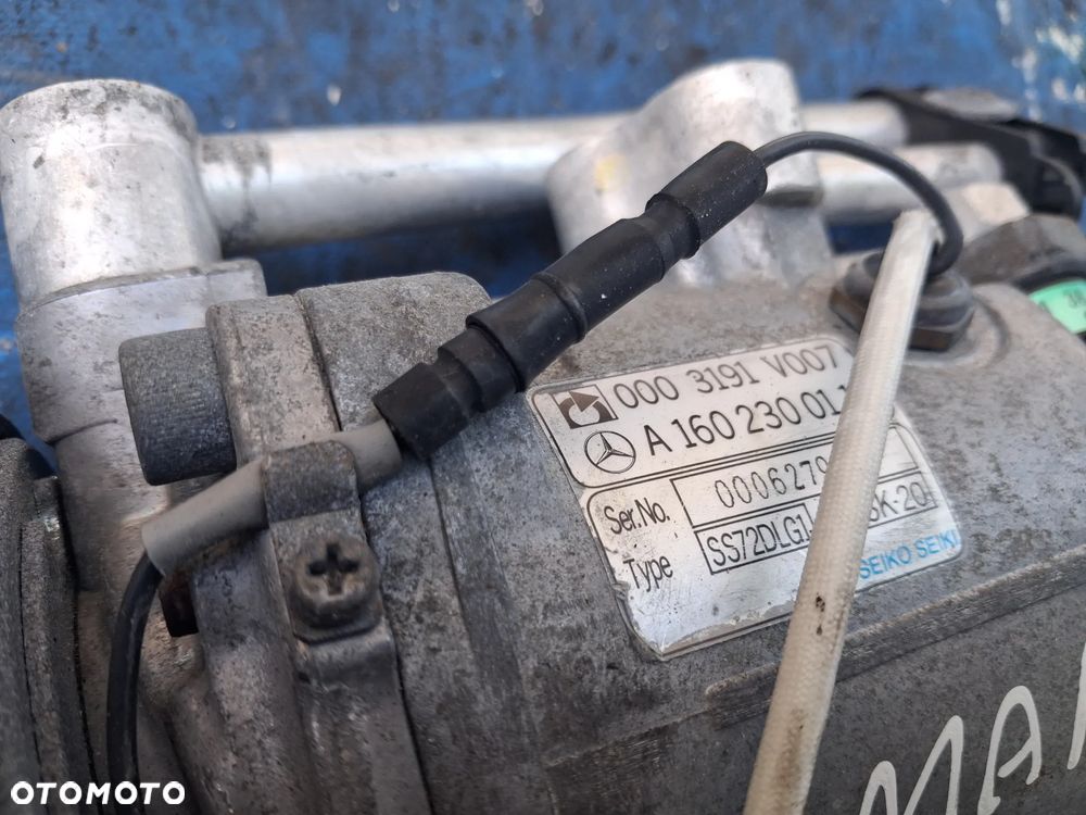 Kompresor sprężarka pompa KLIMATYZACJI SMART 0.6 0.7 A1602300111  SS72DLG1  0003191V007 - 2