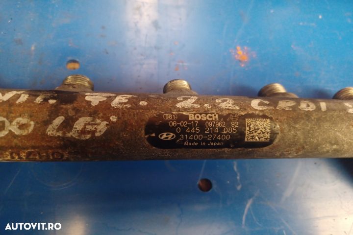 Rampa injectoare 2.2 CRDI 0445214085 3140027400 Hyundai Santa Fe CM [ - 1