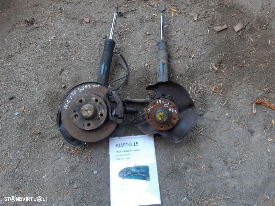 suspensões  -  mangas de eixo Mercedes 190D 1991 - 1