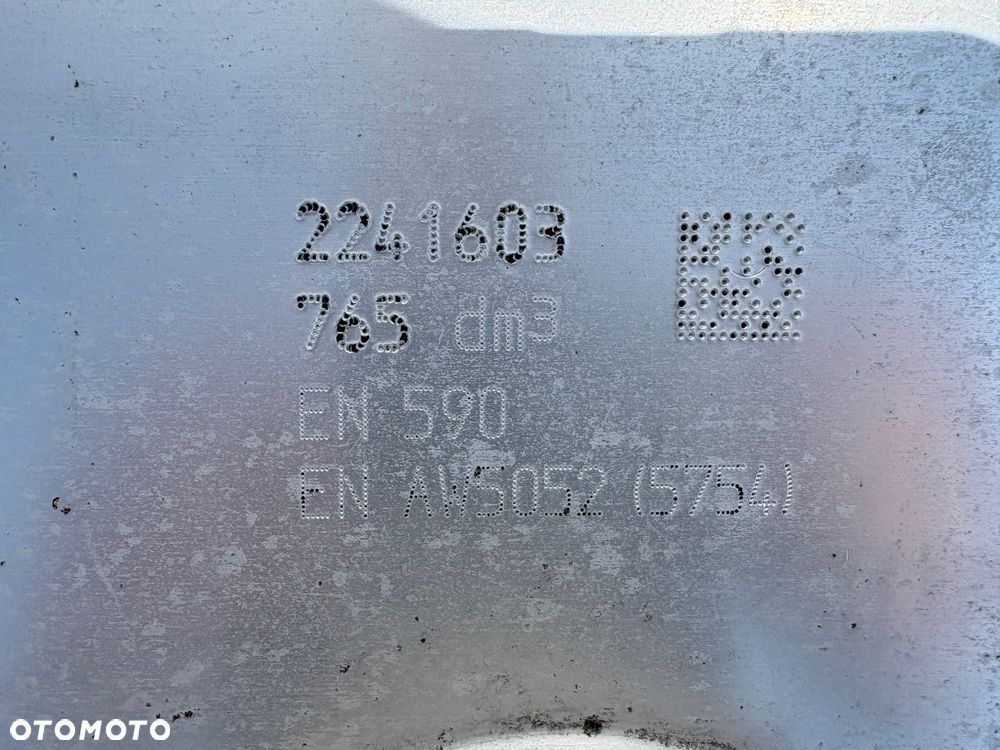 Zbiornik paliwa DAF XF XG 765 litrów bak 2241603 - 5