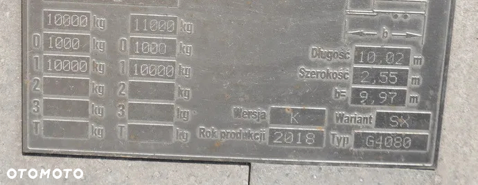 Gniotpol Przyczepa przejazdowa tandem Gniotpol  / 10t / 2018 / 19 palet - 9