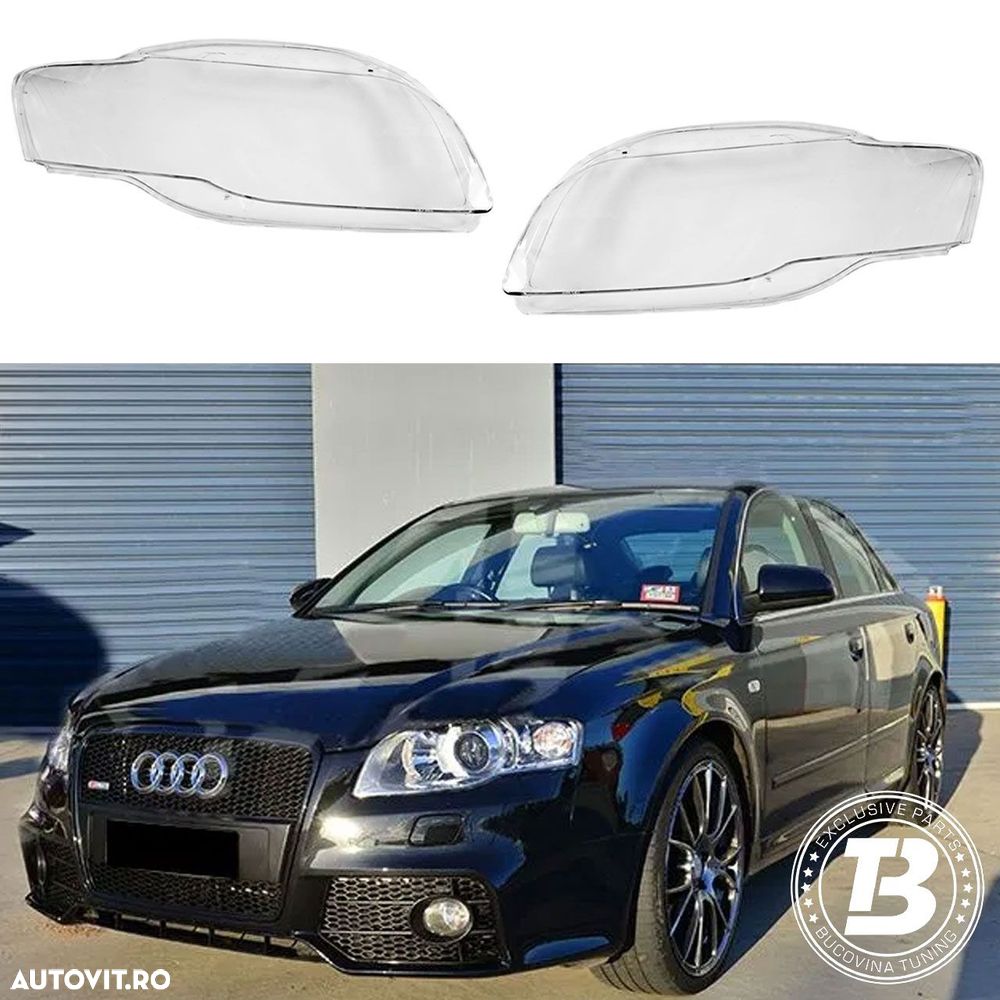 Sticle Faruri compatibile cu Audi A4 B7 - 1