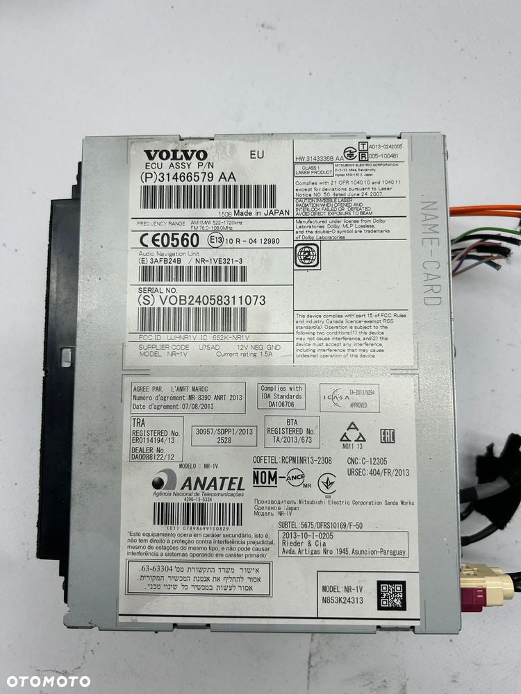 Volvo V-40 II radio navi czytnik płyt nawigacja 31466579  2012- - 2