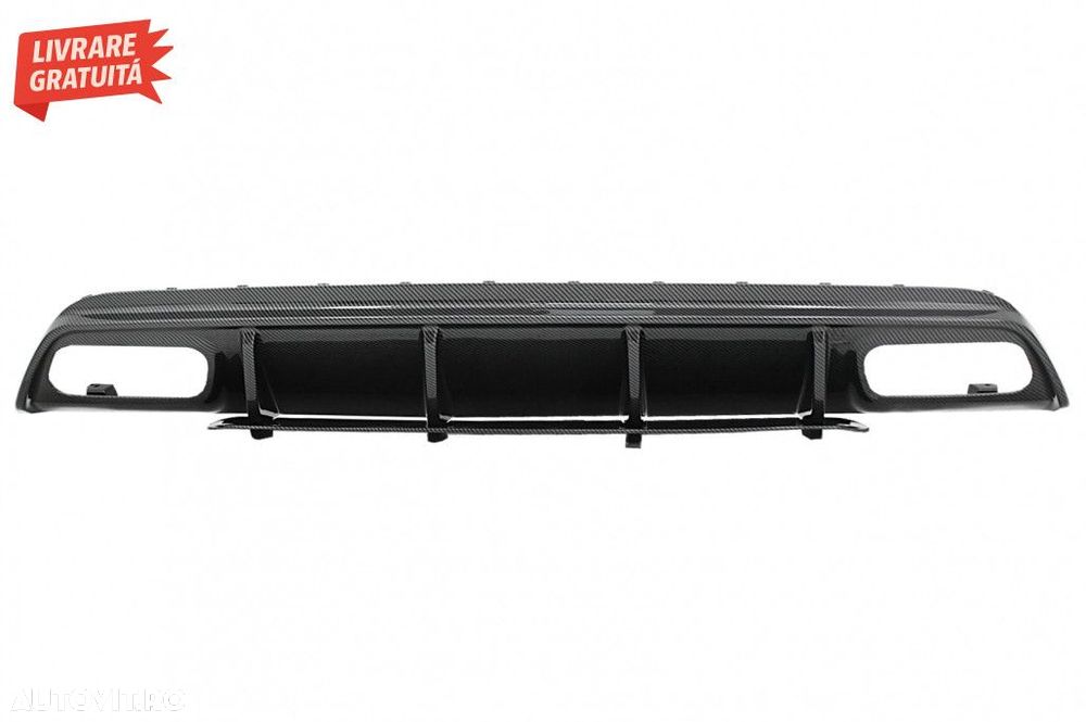 Difuzor Bara Spate cu Ornamente Evacuare Mercedes A-Class W176 (2013-2 - 3