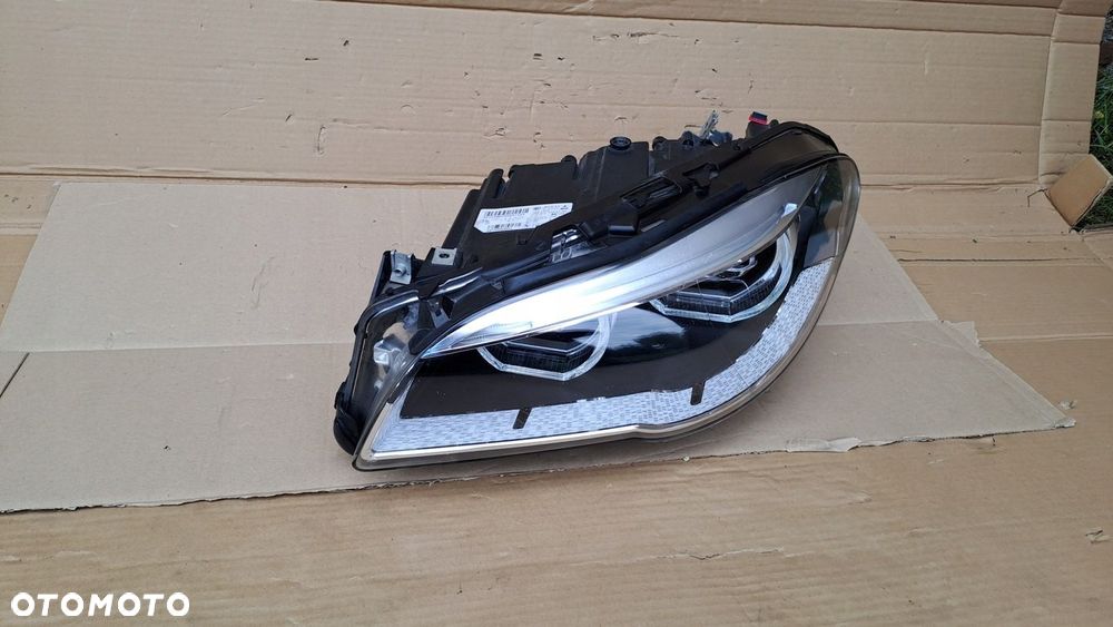 BMW 5 F10 LIFT LEWA LAMPA FULL LED ADAPTIVE 7460595 -01 UŻYWANA - 3