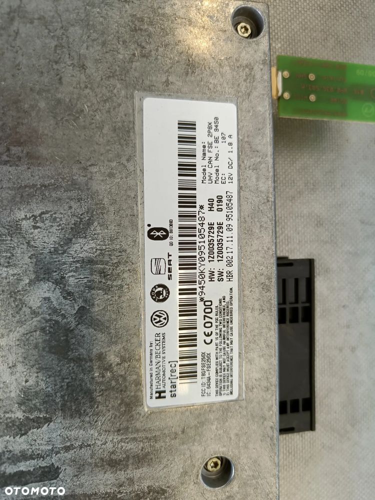 Moduł bluetooth Skoda Yeti Octavia Seat VW Golf Tiguan Audi 1Z0035729E - 4
