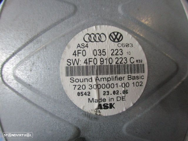 Amplificador 4F0035223D AUDI A6 4F FASE 1 2006 2.0TDI 140CV 5P AZUL ESCURO - 3