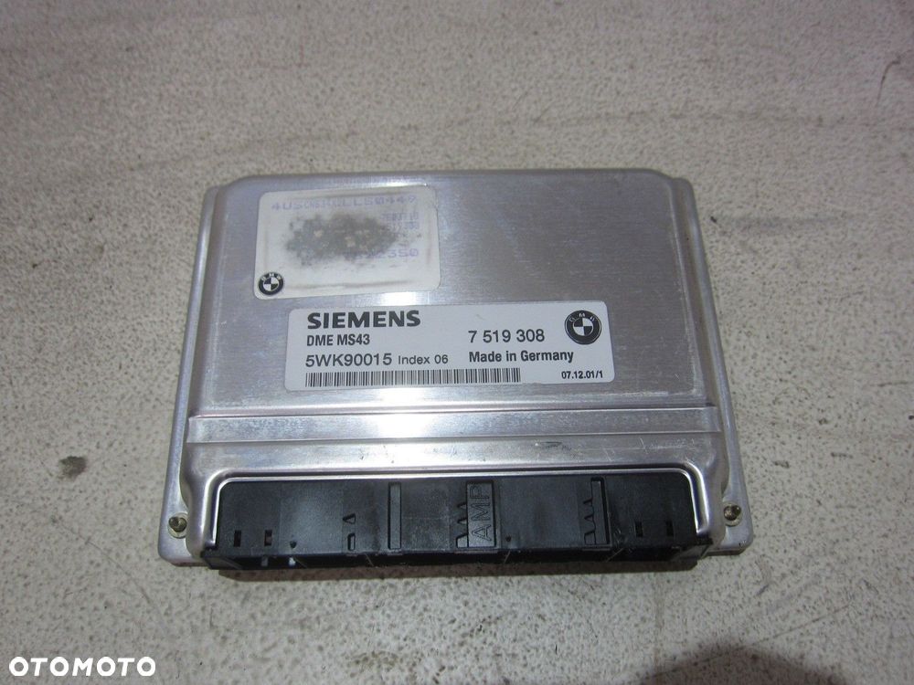 BMW Z3 E36 M54B30 KOMPUTER MODUŁ STEROWNIK SILNIKA KLUCZYK ZESTAW 7519308 - 2